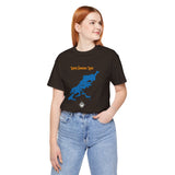 Lower Saranac Lake Map Tshirt