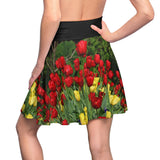 Tulip Floral Women's Skater Skirt