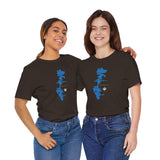 Upper Saranac Lake Map T-Shirt