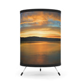 Long Lake Sunset High-Res Sunset Tripod Lamp