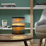 Long Lake Sunset High-Res Sunset Tripod Lamp