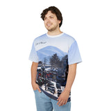 Lake Placid NY Scenic Unisex Tee - Cozy Winter Vibes