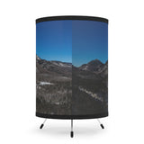 Whiteface Mountain Tripod Lamp - High-Res Printed Shade