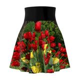 Tulip Floral Women's Skater Skirt