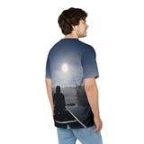 Adirondack Full Moon Canoeing River T-shirt