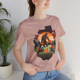 Adirondack Big foot Campfire Unisex Jersey Tee
