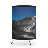 Whiteface Mountain Tripod Lamp - High-Res Printed Shade