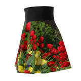 Tulip Floral Women's Skater Skirt
