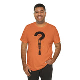 Question Mark Guitar Unisex Tee - Music Lover's Short Sleeve Shirt