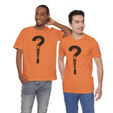 Question Mark Guitar Unisex Tee - Music Lover's Short Sleeve Shirt