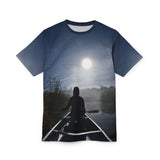 Adirondack Full Moon Canoeing River T-shirt
