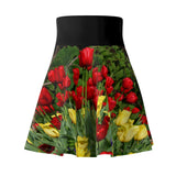 Tulip Floral Women's Skater Skirt