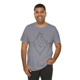 Mountain Moon Double Diamond Unisex Tshirt