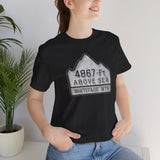 Whiteface Mountain NY Elevation Tee - Unisex Jersey Short Sleeve Shirt