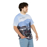 Lake Placid NY Scenic Unisex Tee - Cozy Winter Vibes