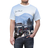 Lake Placid NY Scenic Unisex Tee - Cozy Winter Vibes