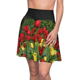 Tulip Floral Women's Skater Skirt