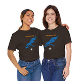 Lower Saranac Lake Map Tshirt