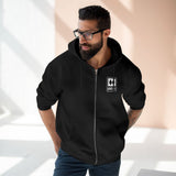 Whiteface Mountain Ski Trails - Expert Only Zipper Hoodie