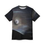 Lower Saranac Full Moon - Night Sky Graphic Shirt