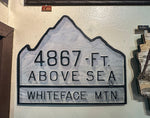 Whiteface Mountain Summit Sign 1/2 Inch wood