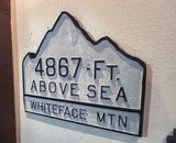 Whiteface Mountain Summit Sign 1/2 Inch wood