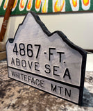 Whiteface Mountain Summit Sign 1 Inch wood